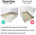 3PCS Cat Litter Box Pee Shields, Transparent Easy Clean Splash Guard - Image 5