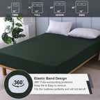 Waterproof Mattress Protector Twin, Fitted Sheet Style Breathable Mattress Cover - Image 5