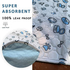 Washable Pee Pads for Dogs, 18x24in Reusable Puppy Pads, Absorbent Whelping Pads - Image 4