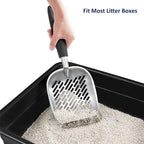 WePet Cat Litter Scoop, Aluminum Alloy Sifter, Kitty Metal Scooper, Deep Shovel - Image 4