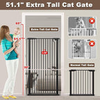 Fairy Baby 51.18" Extra Tall Cat Gate - Image 3