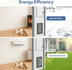 Dog Door for Exterior Door, Antirust & Heavy Duty Doggie Door, Aluminum Doggy - Image 9