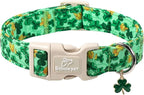 St. Patrick's Day Dog Collar for Medium Dogs by Babolepet