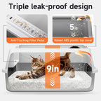 Stainless Steel Cat Litter Box, Odor Free Metal Litter Box - Image 4