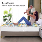Waterproof Mattress Protector Full, Fitted Sheet Style Breathable Mattress Cover - Image 4