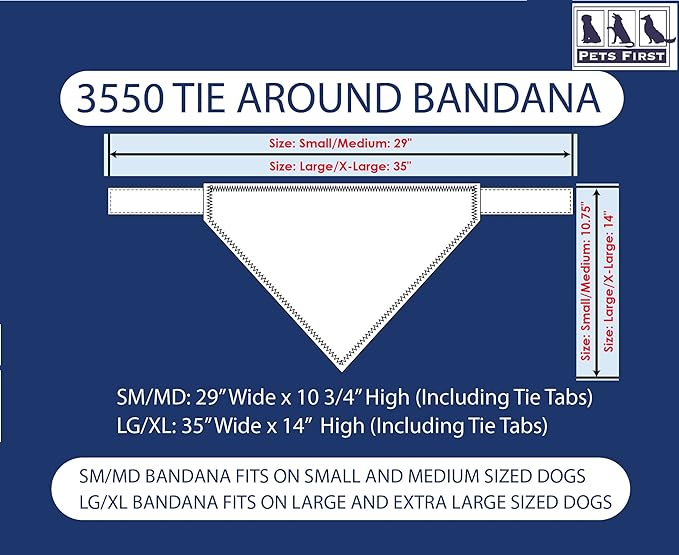 Pets First NHL Colorado Avalanche TIE Bandana, Size Small/Medium. Dog Bandana - Image 7