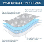 Waterproof Bed Pads Washable, Absorbent Chuck Pads - Image 3
