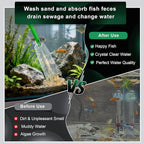 boxtech Fish Tank Water Change, Vacuum Siphon Water Changer Pump Sand Cleaner - Image 3