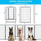 Dog Playpen, Portable Outdoor Dog Fence, Playpen - Image 2