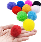 PET SHOW 50pcs 1.5"/3.8cm Cat Toy Balls Soft Kitten Pompon Toys Indoor Cats - Image 5