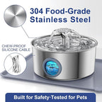 Stainless Steel Cat Water Fountain - Image 7