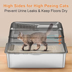 URPOWER Stainless Steel Cat Litter Box - Image 2