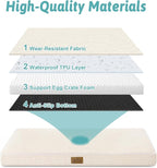 Dog Bed for Extra Large Dogs, Rectangular XL Orthopedic Dog Beds, Foam - Image 5