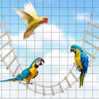 Bird Ladder Bridge, Wooden Pet Hamster Climbing & Swing Toys, Cage Accessories - Image 3