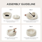 Bedsure ComfyFleece™ Small Cat Bed, Washable Round Cute Pet Beds - Image 5