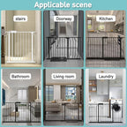 WAOWAO Baby Gate 57.48-62.17" Extra Wide Pressure Mounted Walk Through Swing - Image 5