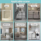 WAOWAO Baby Gate 29.13-33.82" Extra Wide Pressure Mounted Walk Through Swing - Image 5