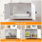 HOOBRO Cat Tree Tower with Litter Box Enclosure - Image 4