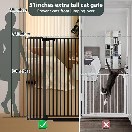 51'' Extra Tall Cat Gate Barrier - Image 2