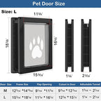 CEESC Large Dog Door for Pets Up to 100 lb, Weatherproof Pet Door for Cats and - Image 6