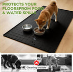Extra Large 34x22 Inch Silicone Pet Food Mat - Image 4