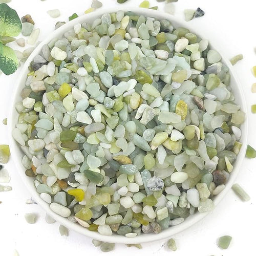 5LB Succulent and Cactus Pebbles, 1/5 Inch Jade Natural Decorative Polished by YISZM-ForYourNaturalLife