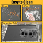 Large Dog Mat for Food and Water, 31.8"x23.8" Silicone Pet Feeding Mats - Image 6