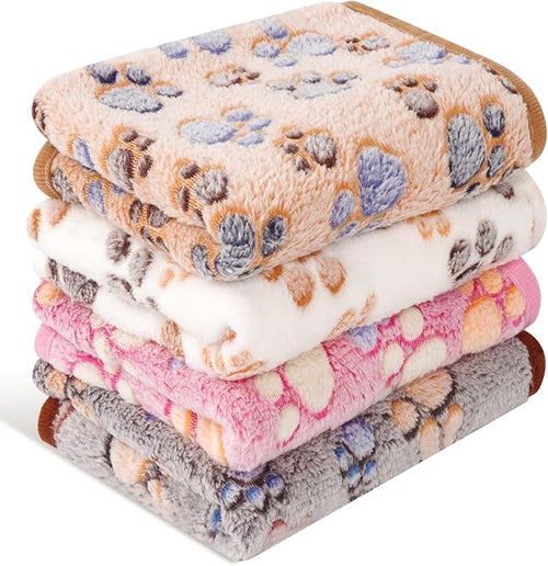 4 Pack Premium Soft Pet Blankets Washable by Vowanop