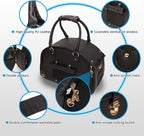 Dog Carrier, Cat Carrier, Pet Carrier, Foldable Premium PU Leather Dog Purse - Image 3