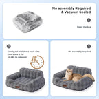 Orthopedic Cat Couch Bed for Indoor Cats, Cute Pet Sofa - Image 6