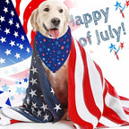 4th of July Dog Bandanas, 2 Pack Reversible USA Patriotic Bandana - Image 2