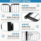 NEWBULIG Dog Playpen 8 Panels 32" Height Foldable Heavy Duty Metal Dog Exercise - Image 4