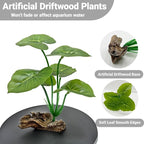 2-Pack Aquarium Decor Fish Tank Decorations 6-inch Betta Fish Tank Plants Leaf - Image 4