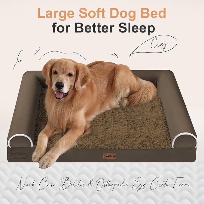 Large Dog Bed Orthopedic Washable: Beds Bolster XL Bed Big XLarge Dogs Egg - Image 2