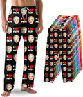 Custom Pajama Pants with Face customized PJ Pants Christmas Valentine gifts by Unknown