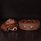 PET ARTIST Upgrade Padded Leather Dog Collar, 2 inch Wide Genuine Leather Dog - Image 3