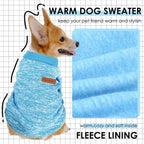 3 Pack Dog Sweaters for Small Dogs Girl Boy Winter Fleece Clothes Warm Soft Dog - Image 2