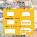 FUNNY FUZZY Pet Couch Covers for Sofa, Washable Dog Couch Cover Protector for - Image 4