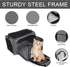 BAGLHER Cat Carrier Bag, Airline Approved Pet Carrier Soft Side Pet Travel 5 - Image 3