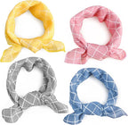 4PCS Spring Dog Bandanas Cat Birthday Cute Soft Cotton Puppy Scarfs Washable - Image 3