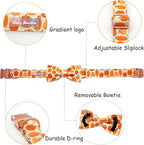Dog Collar - Halloween Pumpkin Bowtie Dog Collar Gift Soft Bow Collar Pet - Image 2