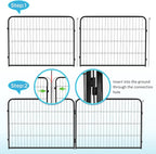 BestPet | Dog Playpen | 32 Inch, 6 Panels | Heavy Duty Metal Pet Exercise Pen | - Image 4