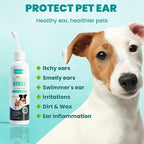 Dog Ear Cleaner, Dog Ear Care Liquid, Dog and Cat Ear Cleaner to Eliminates Ear - Image 2