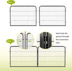 BestPet Dog Playpen 24 Inch 16 Panels Heavy Duty Metal Pet Exercise Pen Indoor - Image 5