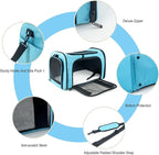 Soft Sided Carrier for Small Medium Cats Dogs, Removable Pad Collapsible Travel - Image 6