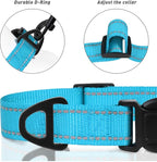 TagME Samll Dog Collars, Adjustable Reflective Nylon Pet Collar - Image 4