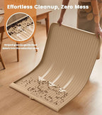Dog Food Mat 36"x24", Waterproof Pet Feeding Mat - Image 2