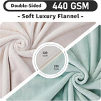 LOOBANI Waterproof Blanket for Bed: Reversible Soft Flannel Twin Bed Blanket - Image 6