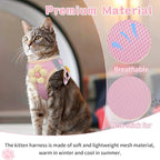 Cat Harness and Leash Set for Walking Escape Proof, Adjustable Kitten Harness - Image 4