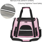Dog Cat Carrier Soft for Small Pet Up to 16 Lbs TSA Airline Approved Travel - Image 5